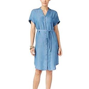 Chambray shirtdress